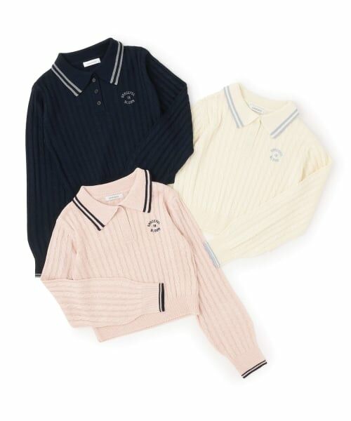 Lovetoxic / ラブトキシック ニット・セーター | 【洗える】ケーブル長袖ポロニット | 詳細9