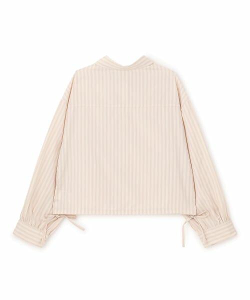 Lovetoxic / ラブトキシック シャツ・ブラウス | 短丈ドロストストライプシャツ | 詳細4