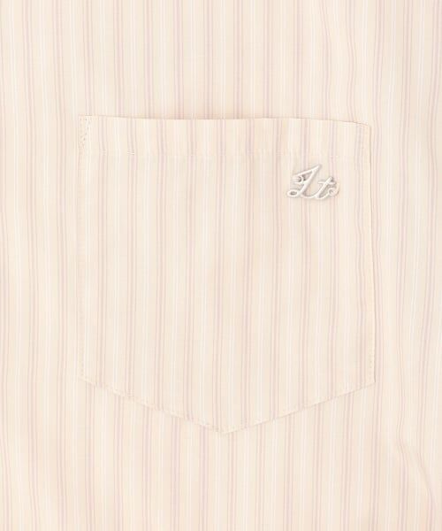 Lovetoxic / ラブトキシック シャツ・ブラウス | 短丈ドロストストライプシャツ | 詳細6