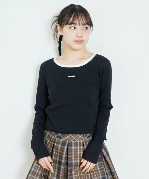 Lovetoxic / ラブトキシック Tシャツ | 【抗菌防臭】テレコ長袖T（黒）