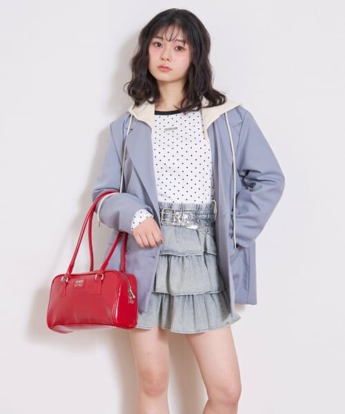 Lovetoxic / ラブトキシック Tシャツ | ドロストクロップドテレコ長袖T | 詳細3