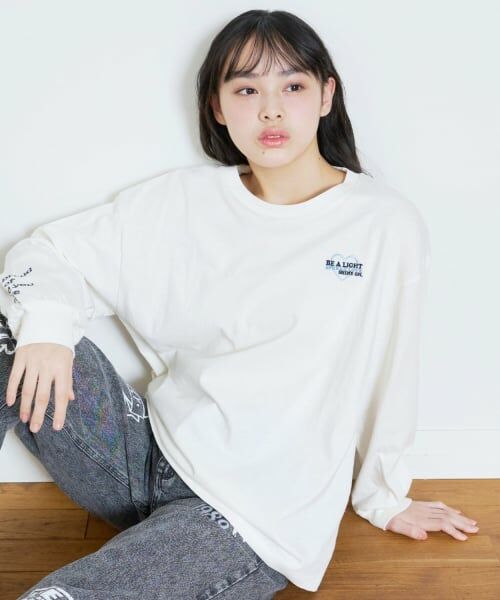 Lovetoxic / ラブトキシック Tシャツ | 【GOODPRICE】【綿100%】バックロゴカラー長袖T | 詳細1