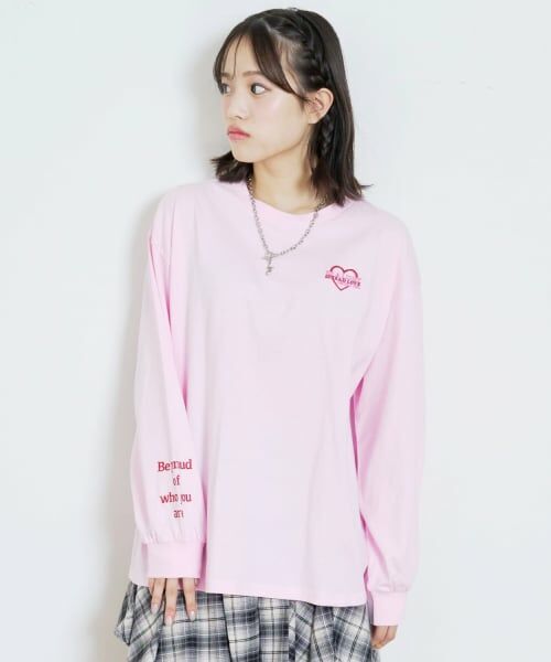 Lovetoxic / ラブトキシック Tシャツ | 【GOODPRICE】【綿100%】バックロゴカラー長袖T | 詳細5