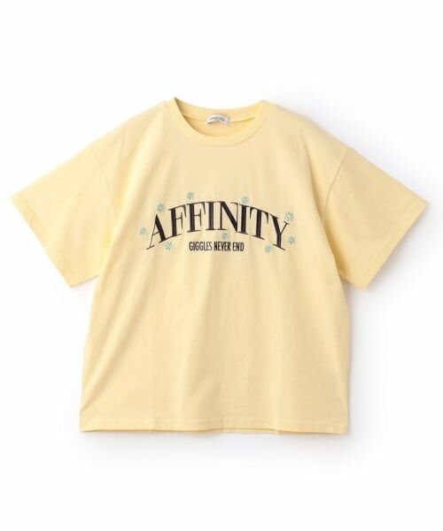 Lovetoxic / ラブトキシック Tシャツ | 【綿100%】カレッジフラワー半袖T（黄）