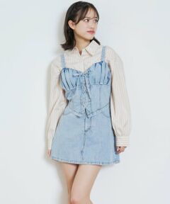 Lovetoxic / ラブトキシック キャミソール・チューブトップ | デニムスカートセットアップ