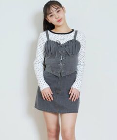 Lovetoxic / ラブトキシック キャミソール・チューブトップ | デニムスカートセットアップ