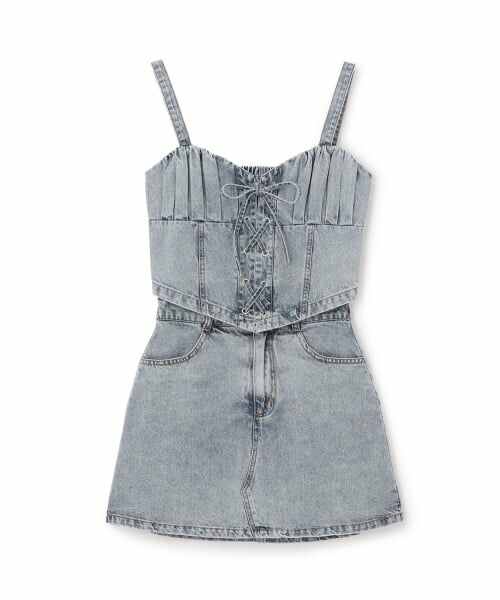 Lovetoxic / ラブトキシック キャミソール・チューブトップ | デニムスカートセットアップ | 詳細4