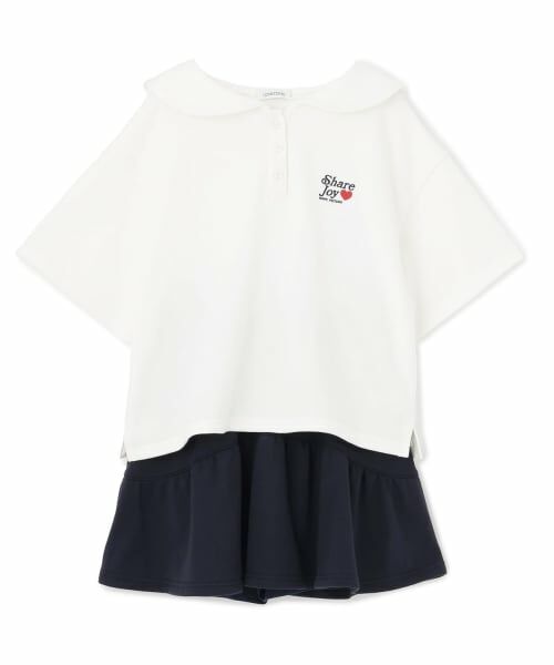 Lovetoxic / ラブトキシック Tシャツ | 【吸水速乾】セーラーポロセットアップ（オフ ホワイト）