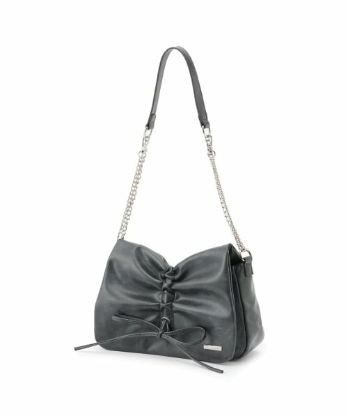 Lovetoxic / ラブトキシック ショルダーバッグ | 合皮リボンチェーンショルダー | 詳細2