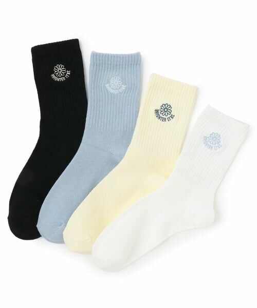 Lovetoxic / ラブトキシック ソックス | フラワー刺しゅうクルーソックス | 詳細3