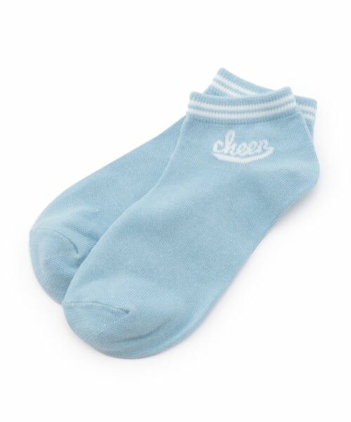 Lovetoxic / ラブトキシック ソックス | ラインロゴスニーカー丈ソックス（サックス）