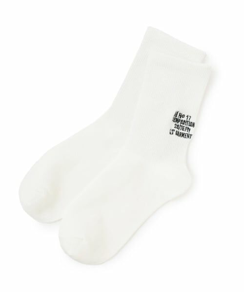 Lovetoxic / ラブトキシック ソックス | バックロゴクルーソックス（オフ ホワイト）