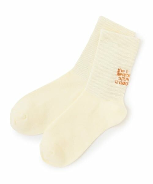 Lovetoxic / ラブトキシック ソックス | バックロゴクルーソックス（クリーム）