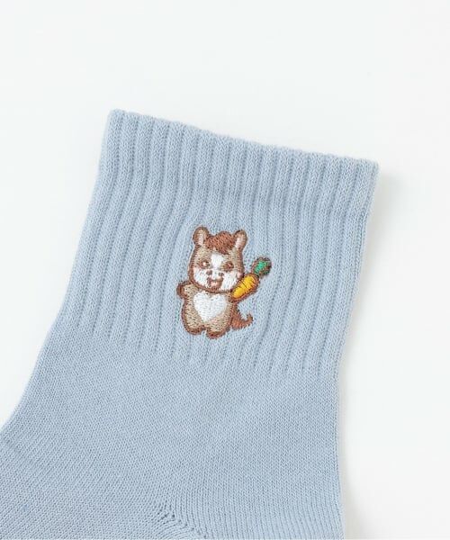 Lovetoxic / ラブトキシック ソックス | うま刺しゅうクルブシ丈ソックス | 詳細1