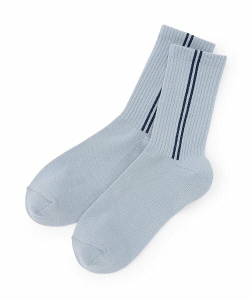 Lovetoxic / ラブトキシック ソックス | サイドラインクルーソックス（サックス）