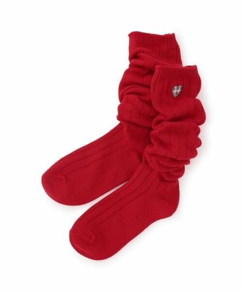 Lovetoxic / ラブトキシック ソックス | 【推し活】カラールーズソックス（赤）