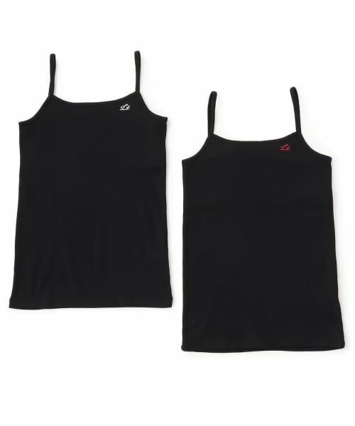 Lovetoxic / ラブトキシック ショーツ | 2枚組胸二重キャミソール（黒）