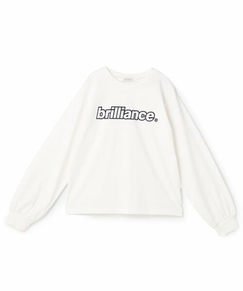 Lovetoxic / ラブトキシック Tシャツ | フロッキーロゴ長T（オフ ホワイト）