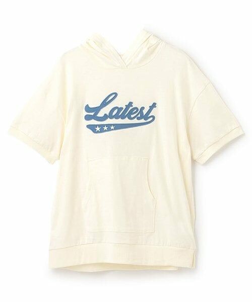 Lovetoxic / ラブトキシック パーカー | 【7days】【綿100％】ロゴアップリケパーカー（アイボリー）