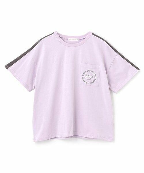 Lovetoxic / ラブトキシック Tシャツ | 【7days】【GOODPRICE】【綿100％】ラインポケットTシャツ（ラベンダー）