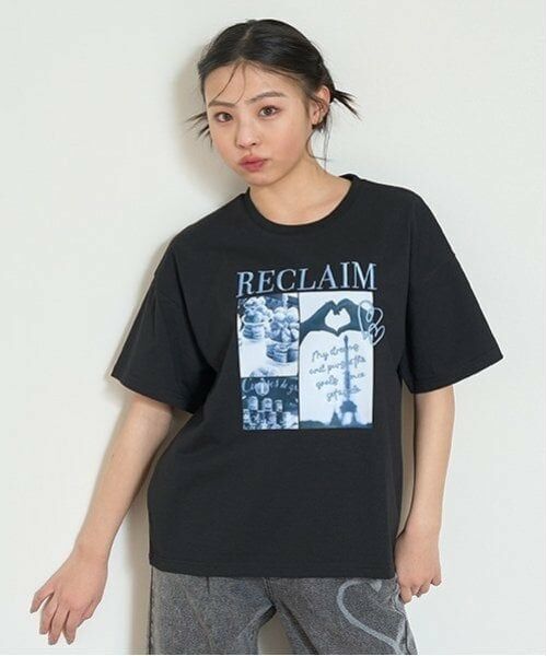 Lovetoxic / ラブトキシック Tシャツ | 【7days】【GOODPRICE】【綿100％】パリ転写プリントTシャツ（黒）