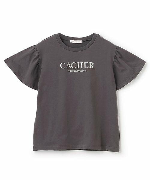 Lovetoxic / ラブトキシック Tシャツ | 【7days】【GOODPRICE】【綿100％】袖フレアTシャツ（チャコール）