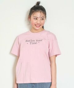 【7days】【GOODPRICE】【綿100％】ロゴラインストーンTシャツ