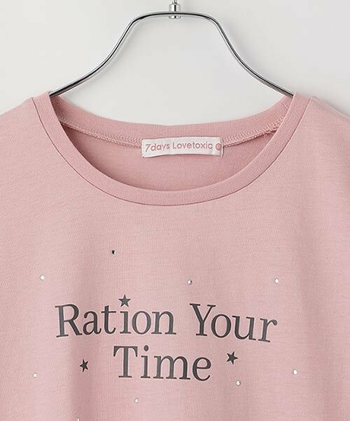 Lovetoxic / ラブトキシック Tシャツ | 【7days】【GOODPRICE】【綿100％】ロゴラインストーンTシャツ | 詳細5