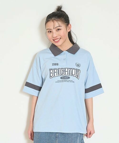 Lovetoxic / ラブトキシック ポロシャツ | 【7days】【接触冷感/ひんやり】ルーズポロシャツ | 詳細1