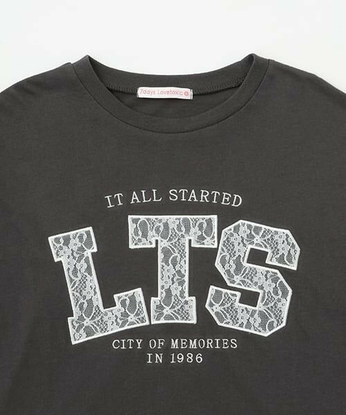 Lovetoxic / ラブトキシック Tシャツ | 【7days】【接触冷感/ひんやり】レースロゴTシャツ | 詳細5