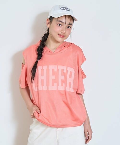 Lovetoxic / ラブトキシック パーカー | 【7days】メッシュパーカーセット（コーラル）