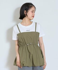 Lovetoxic / ラブトキシック Tシャツ | 【7days】バルーンキャミドッキングTシャツ