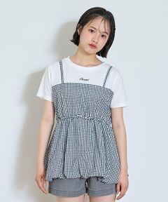 Lovetoxic / ラブトキシック Tシャツ | 【7days】バルーンキャミドッキングTシャツ