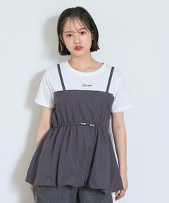 Lovetoxic / ラブトキシック Tシャツ | 【7days】バルーンキャミドッキングTシャツ