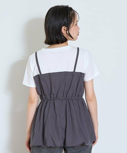 Lovetoxic / ラブトキシック Tシャツ | 【7days】バルーンキャミドッキングTシャツ | 詳細2