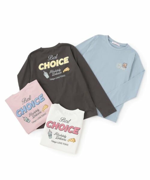 Lovetoxic / ラブトキシック Tシャツ | 【7days】ピザモチーフロンT | 詳細7