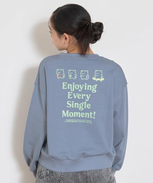 Lovetoxic / ラブトキシック スウェット | 【7days】クマモチーフトレーナー（ブルー）