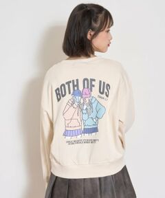 Lovetoxic / ラブトキシック スウェット | 【7days】バックガールイラストトレーナー