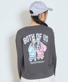 Lovetoxic / ラブトキシック スウェット | 【7days】バックガールイラストトレーナー