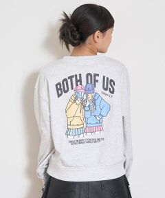 Lovetoxic / ラブトキシック スウェット | 【7days】バックガールイラストトレーナー