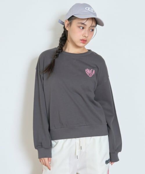Lovetoxic / ラブトキシック スウェット | 【7days】バックガールイラストトレーナー | 詳細1
