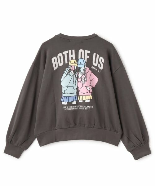 Lovetoxic / ラブトキシック スウェット | 【7days】バックガールイラストトレーナー | 詳細8