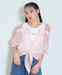 Lovetoxic / ラブトキシック シャツ・ブラウス | 【7days】レイヤードドッキングシャツ