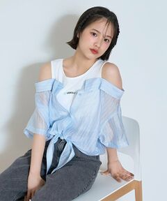 Lovetoxic / ラブトキシック シャツ・ブラウス | 【7days】レイヤードドッキングシャツ