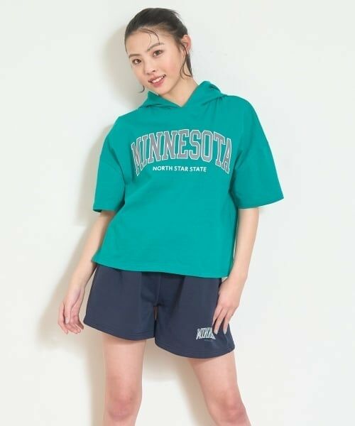 Lovetoxic / ラブトキシック パーカー | 【7days】【接触冷感/ひんやり】パーカセットアップ（グリーン）