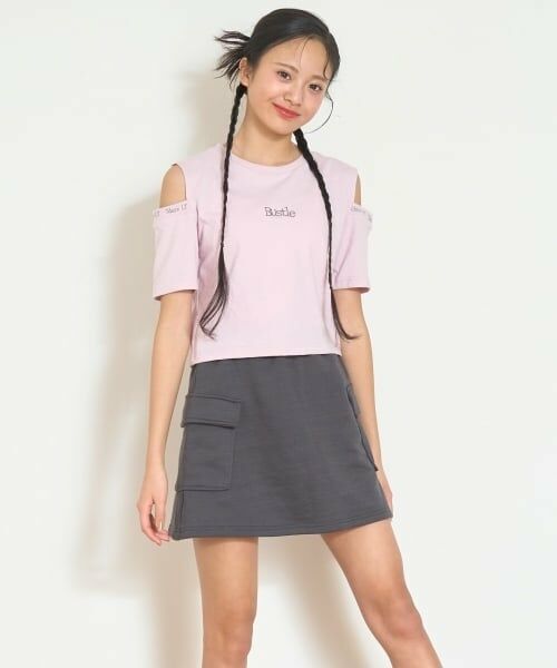 Lovetoxic / ラブトキシック Tシャツ | 【7days】【接触冷感/ひんやり】肩あきT セット（ピンク）