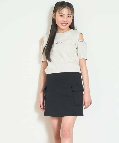 Lovetoxic / ラブトキシック Tシャツ | 【7days】【接触冷感/ひんやり】肩あきT セット（シロ杢）