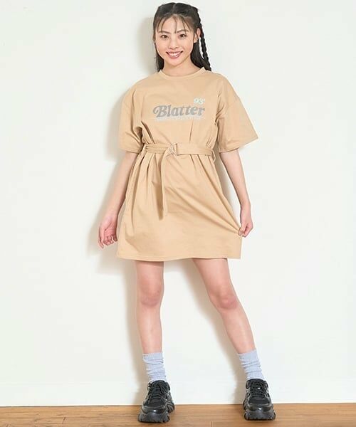 Lovetoxic / ラブトキシック ミニ丈・ひざ丈ワンピース | 【7days】【GOODPRICE/接触冷感/ひんやり】Tワンピース | 詳細1