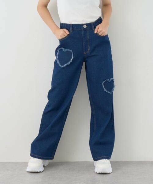 Lovetoxic / ラブトキシック その他パンツ | 【7days】総ゴムワイドパンツ（ブルー）