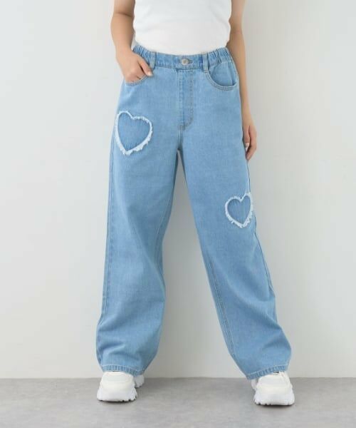 Lovetoxic / ラブトキシック その他パンツ | 【7days】総ゴムワイドパンツ（サックス）